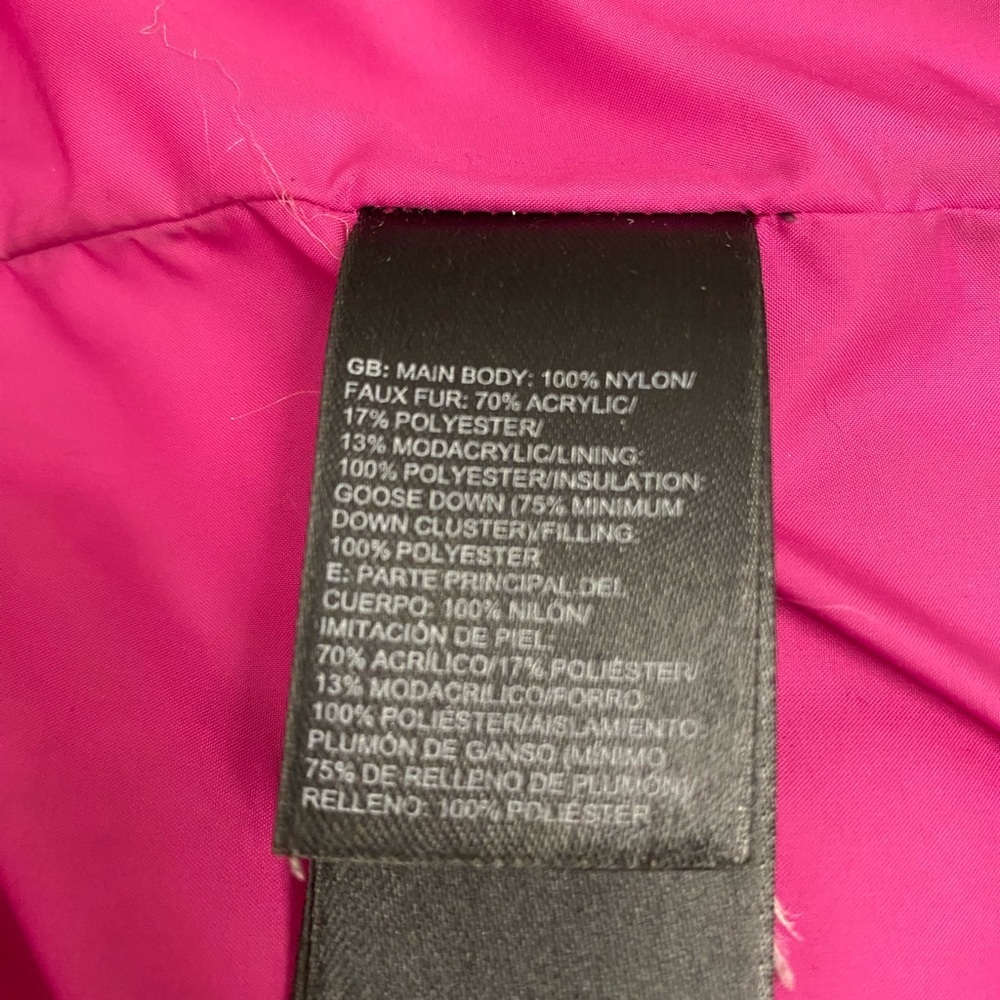 The North Face Grey Down Jacket with Faux Fur Trim - Picture 9 of 14